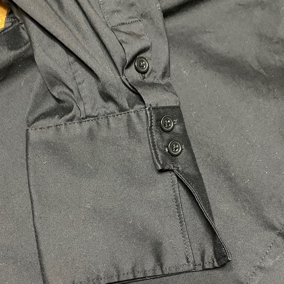 Chico's  Black Ruffle Blouse - Picture 4 of 8